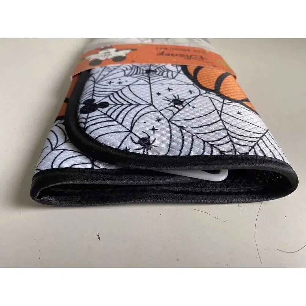 Disney Mickey‎ Mouse Halloween Dish Drying Mat 16”x18” Spider Web Pumpkin NEW